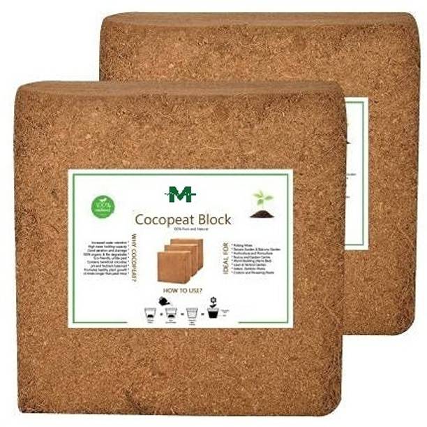 MyOwnGardening COCOPEAT 5KG BLOCK (Coirpith or Coco fibre or CocoPeat) for Terrace Gardening Manure