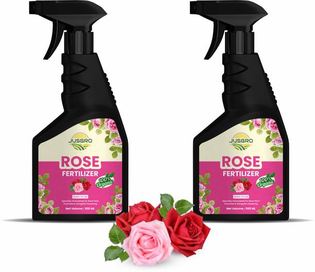 JusGro Rose Flower Ferilizer for Plants, For Home Garden (500 ML) Fertilizer