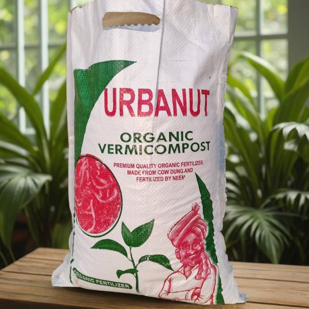 URBANUT Organic Vermicompost Fertilizer for Plants,flowers,vegetables & Home Gardening Fertilizer, Manure