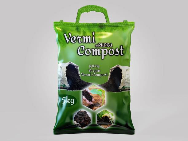 Flipkart SmartBuy Organic Vermi Compost 5kg for All type of indoor & Outdoor Plants Fertilizer, Soil, Manure