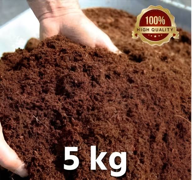 khatarwale Cocopeat Fine Quality Washed Pith for Garden Soil Soil