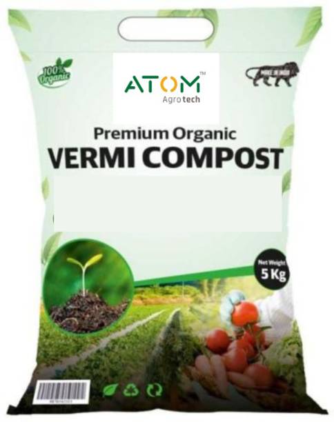 ATOM Agrotech Vermicompost Fertilizer for Garden Plants Potting Mixture