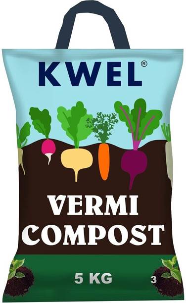 KWEL Organic Vermicompost Fertilizer Manure for Plants - 5Kg Fertilizer
