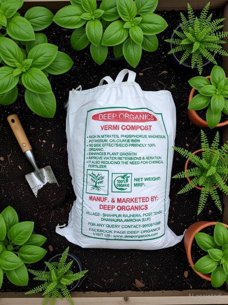 VERMI COMPOST Premium Quality Organic Manure, Potting Mixture
