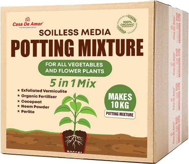 Casa De Amor 5-in-1 Potting Mixture- Makes 10Kg Soil Less Mix Potting Mixture