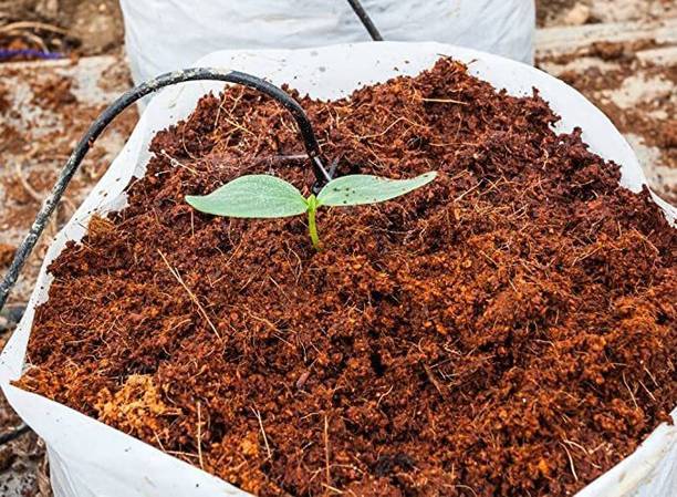 DHARTI CORPORATION Cocopeat Block 1 Kg For Home Gardening Expand Upto 15 Litter Potting Mixture Potting Mixture
