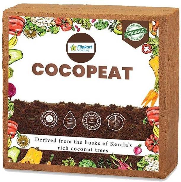 Flipkart SmartBuy Coconut coir pith brick 5kg, Cocopeat Block Low EC Manure