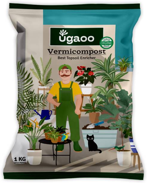 UGAOO Vermicompost for Plants 1 Kg Organic Manure Fertilizer
