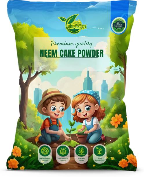 Gauranga Neem Cake Powder for Plants -Organic Fertilizer & Pest Repellent Fertilizer