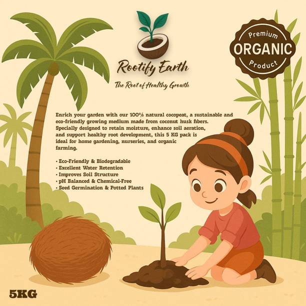 RootifyEarth Cocopeat Combo Pack Potting Mixture