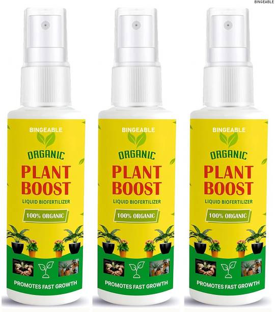 बिंजेबल Organic Biofertilizer Liquid Fertilizer – 50 ml (3-Pack) मिट्टी की खाद