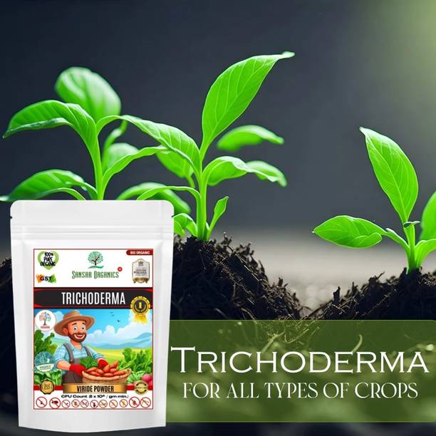 Sansar Organics Trichoderma - Viride Powder, Prevents Fungal and Bacterial Diseases in Plants, Manure