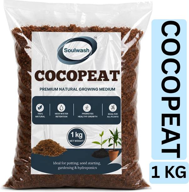 SOULWASH Organic Cocopeat Powder for Seeds Germination and Plants Potting Mixture