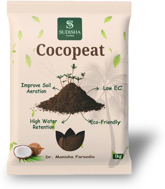Sudisha Farms Premium Cocopeat Powder for Plants-Best for seed germination and hydroponics Potting Mixture