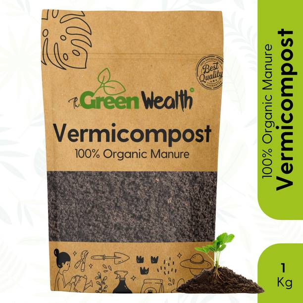 TheGreenWealth Vermicompost Organic Manure for Plants & Home Gardening Manure