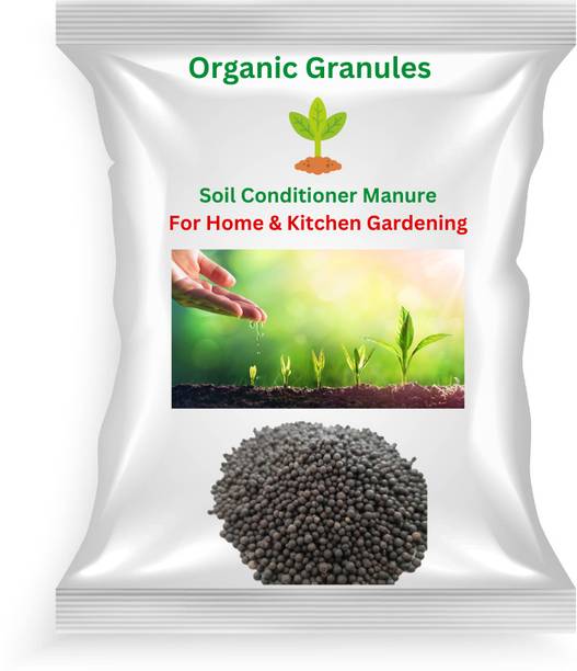 ATOM Agrotech Organic Bio Granules Fertilizer For Garden Plant Growth Manure