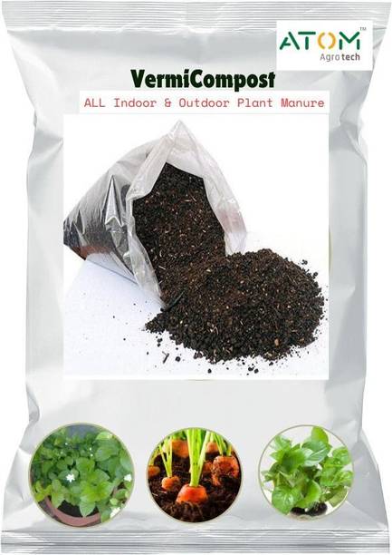 ATOM Agrotech Vermicompost for All Kinds of Plants For 5 kg | |PLANTS best plants food Soil