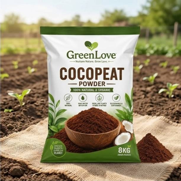 GreenLove Organic 8Kg Cocopeat Powder for Gardening and Plants cxxxiii Potting Mixture