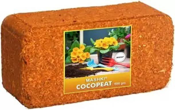 माशकी PREMIUM 100% NATURAL AND ORGANIC COCOPEAT BRICK - 500 Grams मिट्टी की खाद