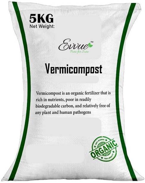 Evvue New-Organic Vermicompost Fertilizer Manure for Plants - 5 Kgs Potting Mixture