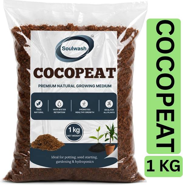 SOULWASH Organic Coco Peat Soil Medium for Plants and Gardening Potting Mixture