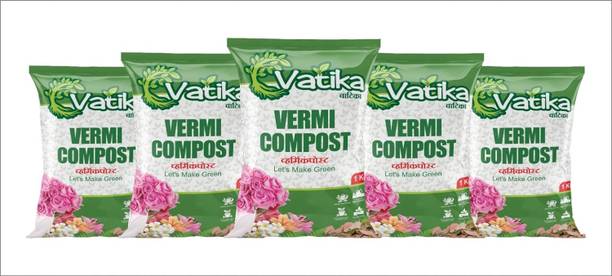 KOHAM Vermi Compost For Gardening,Indor Out Door Plants,Grwoth Pack of 5 Manure
