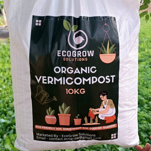EcoGrow Solutions Organic Vermicompost Manure Manure, Potting Mixture, Soil, Fertilizer