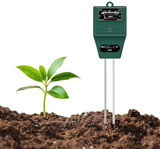 ROOTS & LEAF Solar pH Meter 3 in 1 Soil Moisture Sensor, Soil pH Meter Pack of 1 Soil Test Kit