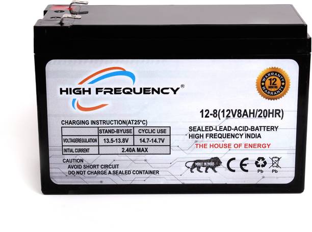 High Frequency Maintenance Free 8ah SMF for 12V Bike, Solar, UPS, EV AGM Solar Battery (12 V) AGM Solar Battery