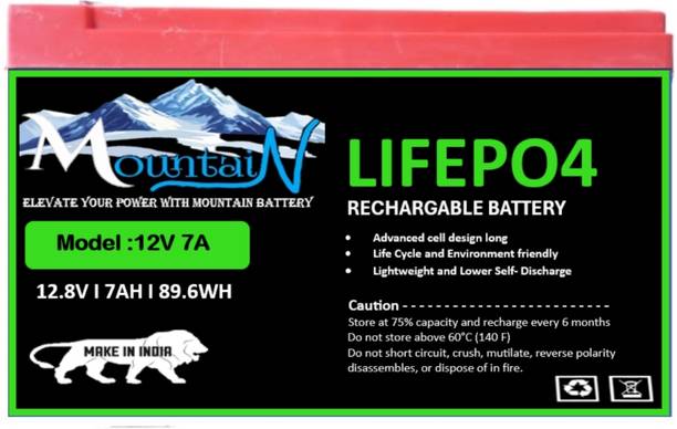 iMeasure Mountain 12V 7Ah LiFePO4 Deep Cycle Battery, 2000+ Cycles Lithium Solar Battery