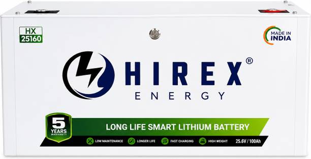 Hirex 25.6V 100Ah Rechargeable Lithium Inverter Battery Lithium Solar Battery