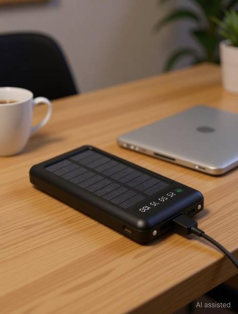 UnicornGlazz Super Fast Charging 20000 mah Portable Charger Power Bank with cab Lithium Solar Battery