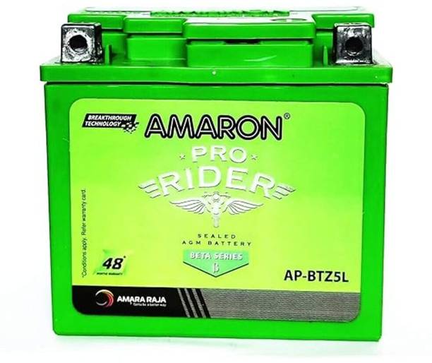 iMeasure AMARON PRO RIDER Ap-Btz5L Battery For Bikes, 12 Volt Flooded Solar Battery