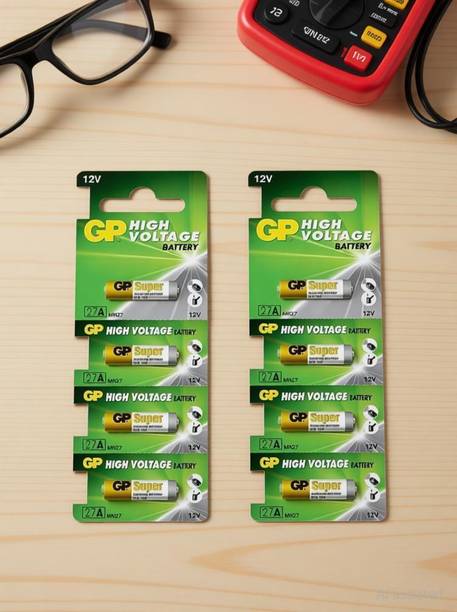 IMAGINEA GP High Voltage Alkaline Batteries, 12V 27A, Pack of 10 Lithium Solar Battery