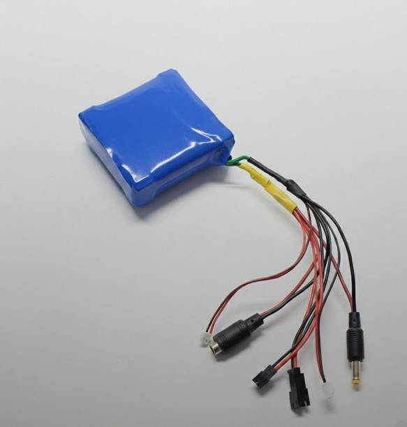 elecmoon 11.1V 2500mAh 3S 18650 Rechargeable Lithium-Ion Battery | 6 Connector Types Lithium Solar Battery