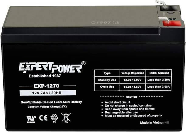 iMeasure Expert Power Rechargeable 12V 7Ah Sealed Battery Flooded Solar Battery