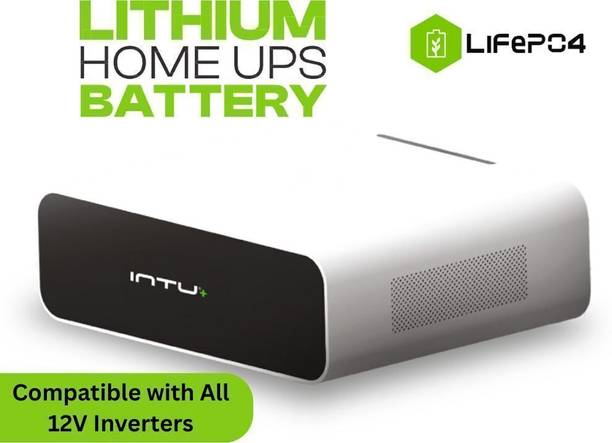 INTU PLUS 1150Wh Lithium Ion Ups Battery for Home Office Plug & Play Any 12V Inverter Lithium Solar Battery
