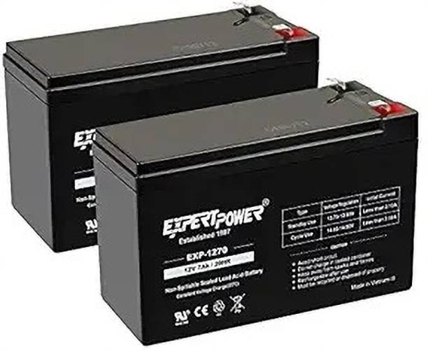 iMeasure ExpertPower® 12v 7ah Rechargeable Sealed Lead Acid Battery || EXP1270|| Flooded Solar Battery