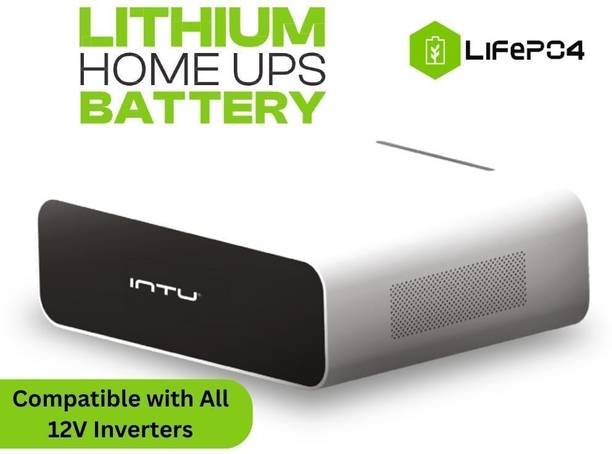 Intu 770Wh Lithium Ion Ups Battery for Home Office Plug & Play Any 12V Inverter Lithium Solar Battery