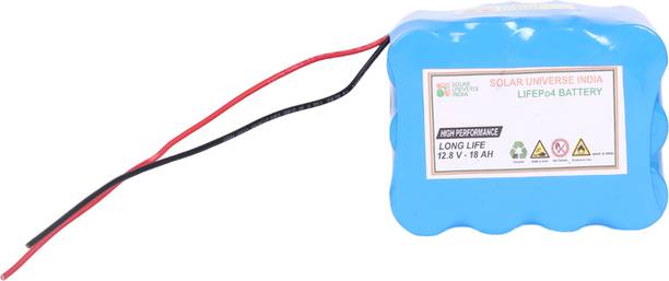 Solar Universe Lithium Ferrous Battery of 12.8V-18ah for 12V Solar, Electric or Lighting Applications AGM Solar Battery