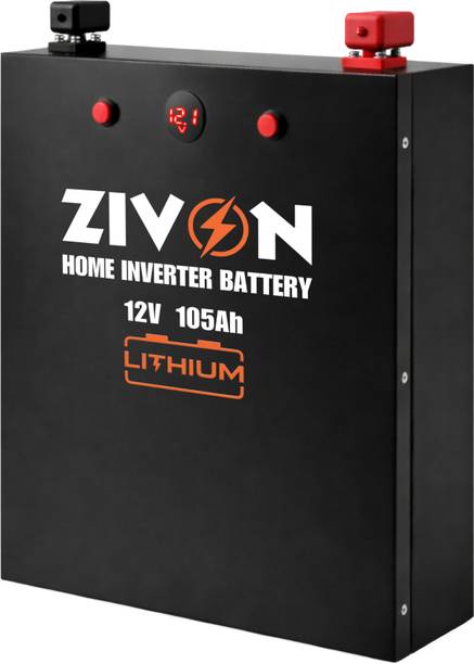 ZIVON Lithium Inverter Battery 12V 105Ah Lithium Solar Battery