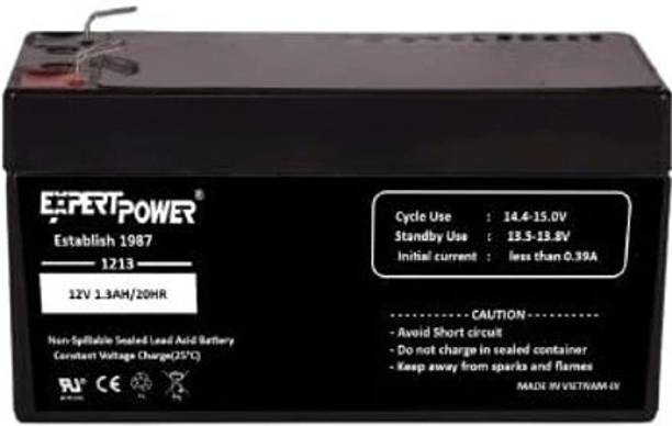 iMeasure Expert Power 12V 1.3AH/20HR Sealed Lead-Acid Battery, Non-Spillable Flooded Solar Battery