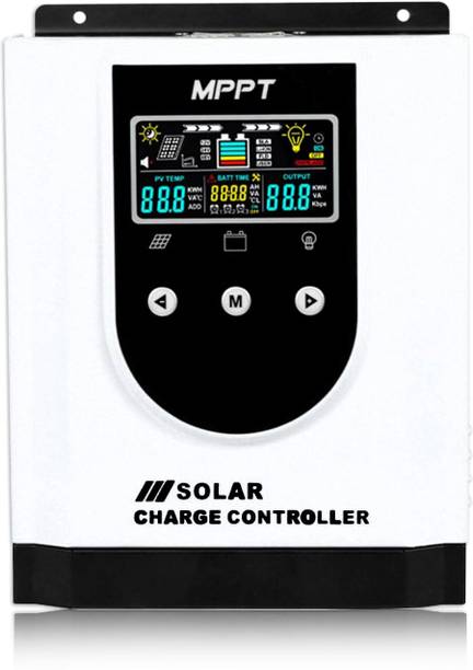 amiciSmart Solar Charge Controller, Intelligent Lithium Battery Regulator for Solar Panel MPPT Solar Charge Controller