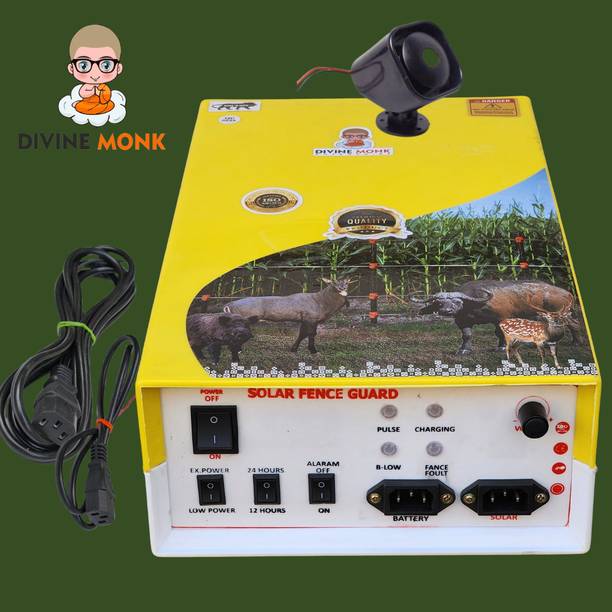 DIVINEMONK Solar Zatka Machine Fence Energizer Agricultural Farms 70 Acre Area Covered MPPT Solar Charge Controller