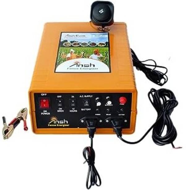 Ansh Machine Solar Fence Energizer Security System for Agricultural Farms 20 Acre Area Covered ) PWM Solar Charge Controller