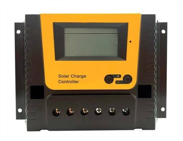 amiciSmart Solar Charge Controller, 4-Stage Lithium Battery Regulator, 12V/24V/36V/48V,80A PWM Solar Charge Controller
