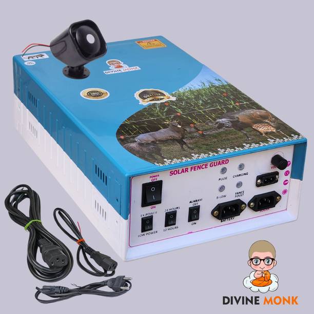 DIVINEMONK ZATKA Machine Fence Energizer For Agricultural Farms ( 70 Acres) MPPT Solar Charge Controller