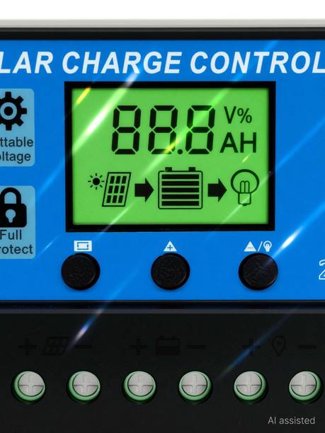 SILONIX SMARTBUY 20A 12V/24V ABS Panel Charger Battery Regulator Dual USB LCD Display Pack of 1 PWM Solar Charge Controller
