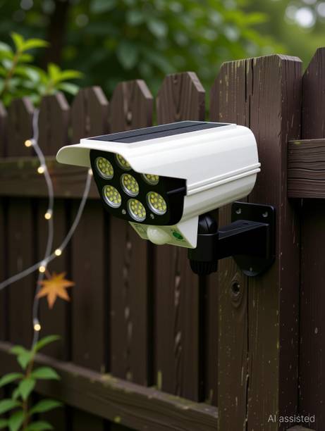 SHREE MELDI ENTERPRISE Solar Powered CCTV Style Security Light with Motion Sensor for Outdoor Solar Light Set