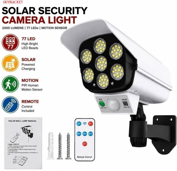 SKYBUCKET Solar Security Camera Light, Motion Sensor– 3 Modes,Waterproof Outdoor LED Light Solar Light Set